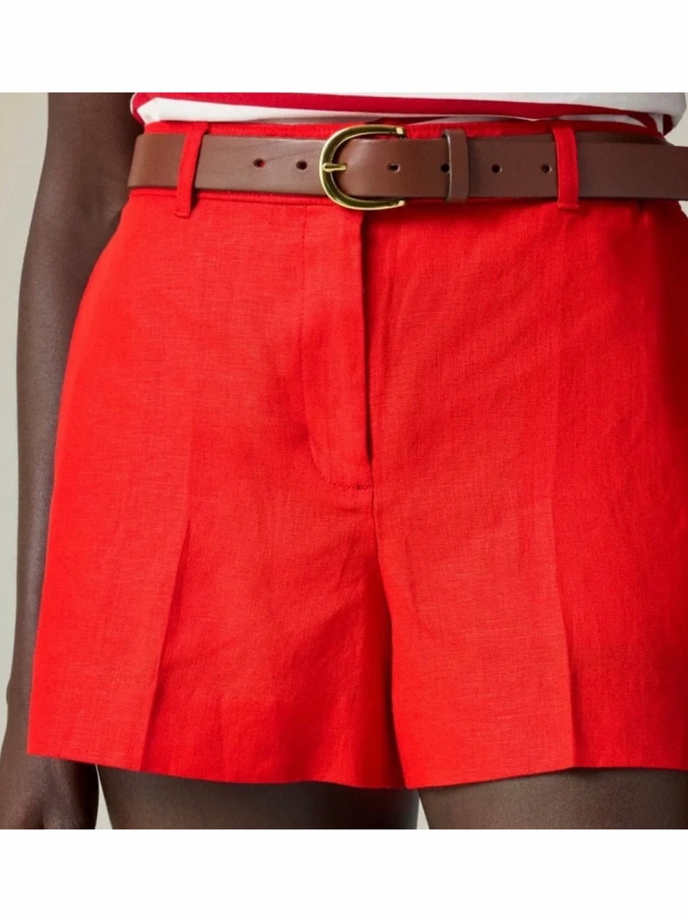 J.CREW 100% Linen Harbor Chino Shorts